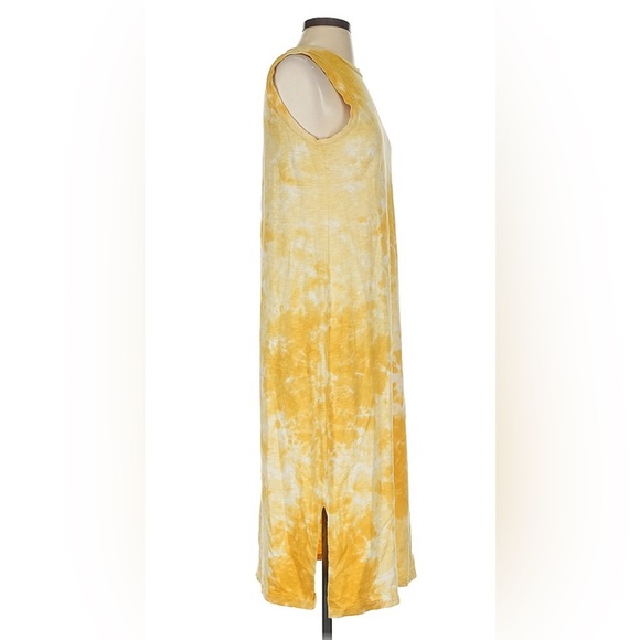💥Universal Thread Yellow Tie-Dye Sleeveless Dress M - Picture 4 of 12